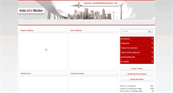 Desktop Screenshot of indiainframonitor.com